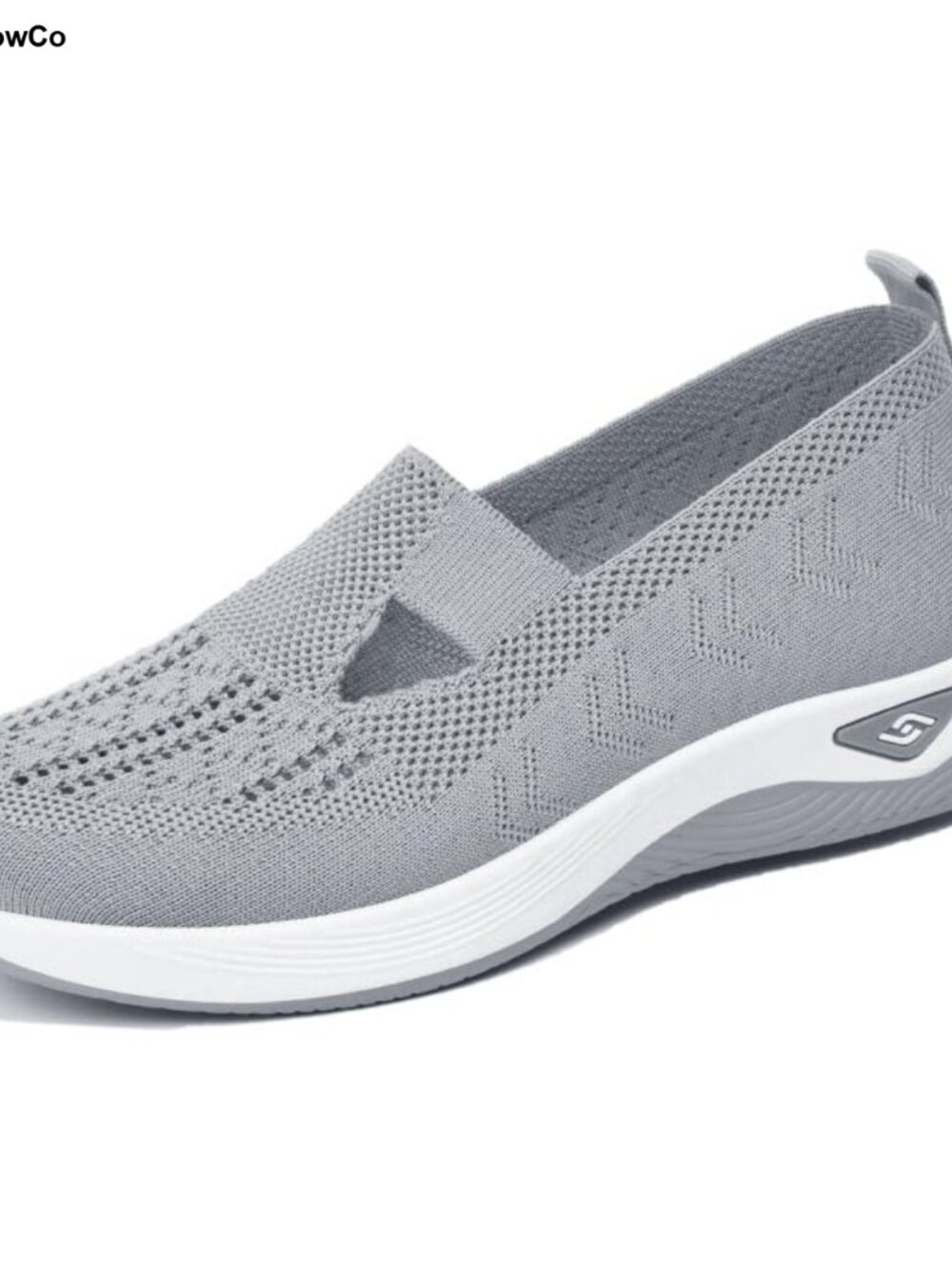 Women's Breathable Woven Slip-On Walking Shoes Lightweight Anti-Skid Sneakers